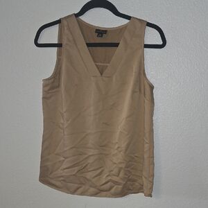 Worthington Tan Fitted Sleeveless Tank Top